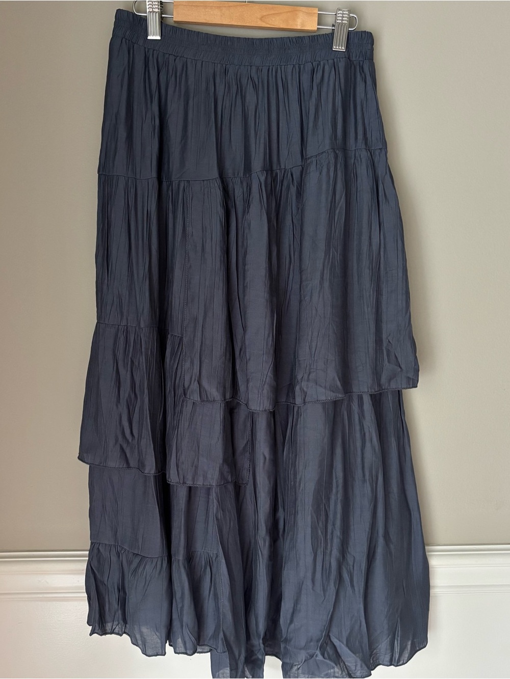 blue grey skirt! brand new